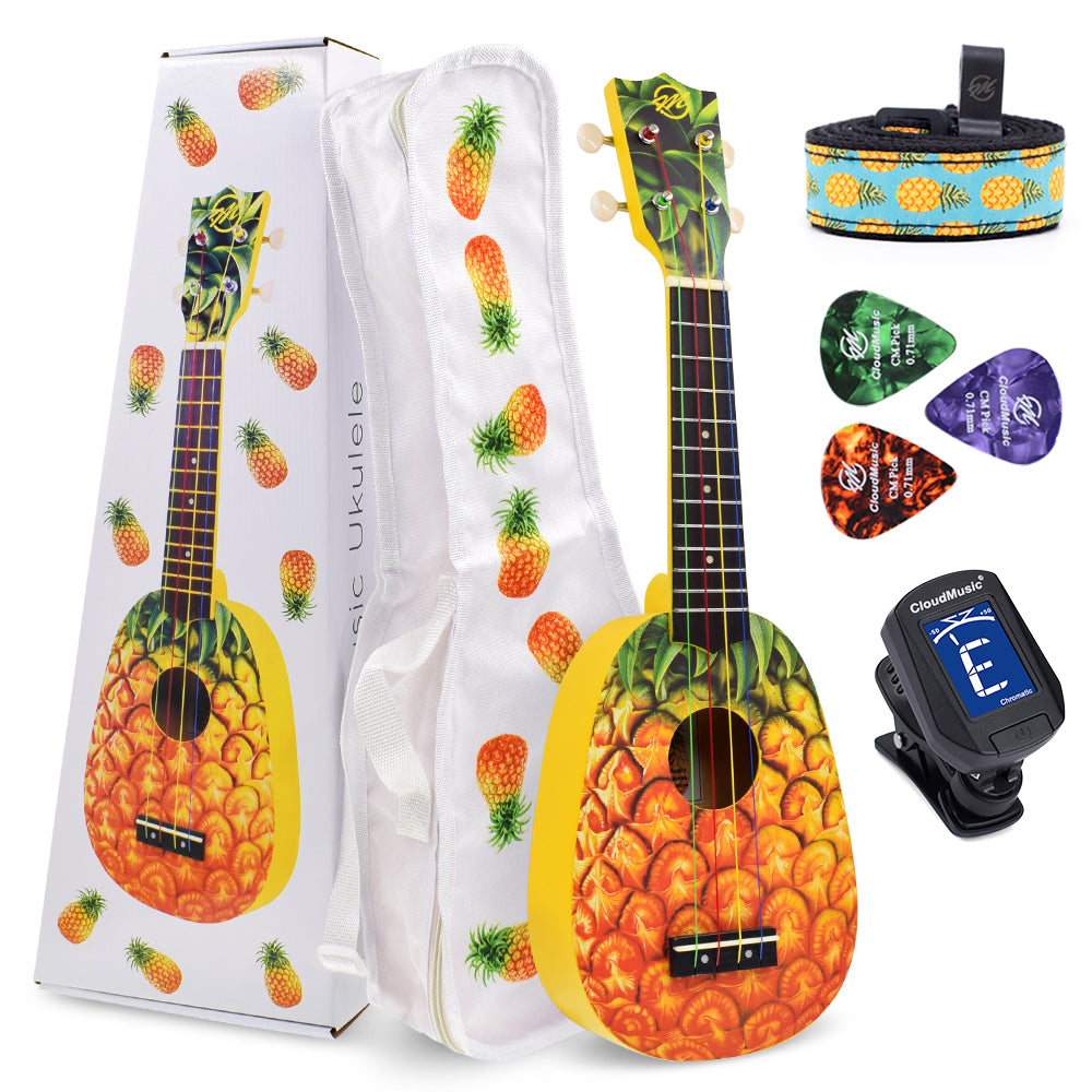 Narabar højttaler nul CloudMusic Pineapple Soprano Ukulele Kits – CLOUDMUSIC