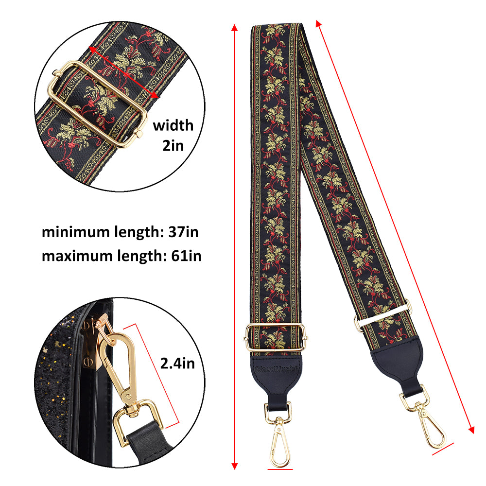 CLOUDMUSIC Handbag Strap Replacement Crossbody Strap Purse Strap For Women  Girls (01 Style)