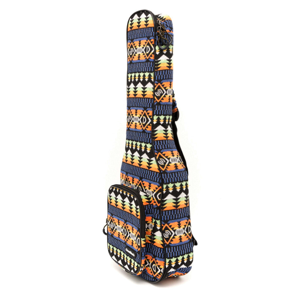 CLOUDMUSIC Ethnice Ukulele Case Ukulele Bag Padded Ukulele Backpack Ba