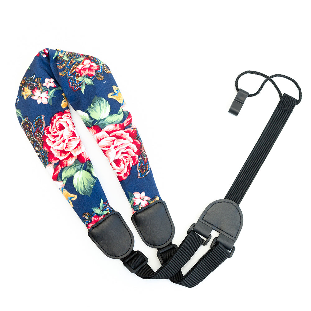 CLOUDMUSIC Colorful Hawaiian Jacquard Woven J Hook Clip On Ukulele Str