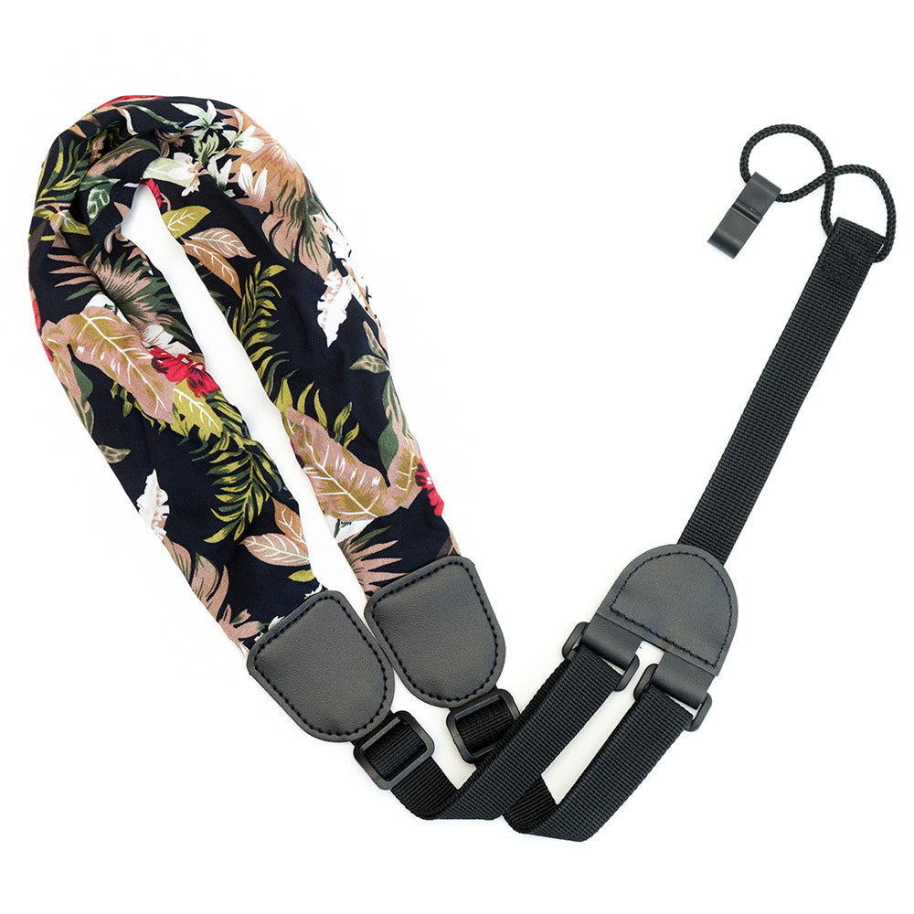 CLOUDMUSIC Colorful Hawaiian Jacquard Woven J Hook Clip On Ukulele Str