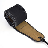 CLOUDMUSIC Guitar Strap Leather Guitar Strap Black For Acoustic Guitar Classical Guitar Electric Guitar Bass