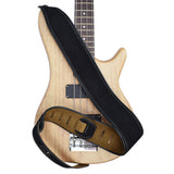 CLOUDMUSIC Guitar Strap Leather Guitar Strap Black For Acoustic Guitar Classical Guitar Electric Guitar Bass