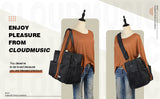 CLOUDMUSIC Utility Tote Bag With Shoulder Crossbody Strap Multi Pockets Zipper For Nurses Teachers Work