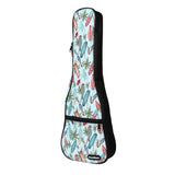 CLOUDMUSIC Plant Flower Hawaiian Ukulele Bag Ukulele Case (Sailboard and Palm)