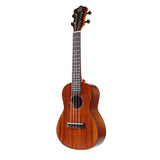 CLOUDMUSIC Solid Koa Concert Ukulele With Aquila Strings Hawaiian Palm Tree Ukulele Case Ukulele Strap Ukulele Felt Picks