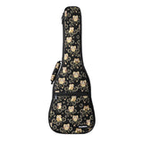 CLOUDMUSIC Colorful Cute Animals Pattern Hawaiian Ukulele Bag Ukulele Case (Owl In Black)