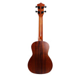 CLOUDMUSIC Solid Koa Concert Ukulele With Aquila Strings Hawaiian Palm Tree Ukulele Case Ukulele Strap Ukulele Felt Picks