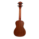 CLOUDMUSIC SS12 Solid Top Acacia Concert Kit Ukulele With Aquila Strings Hawaiian Palm Tree Case Hook Strap Felt Picks