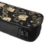 CLOUDMUSIC Colorful Cute Animals Pattern Hawaiian Ukulele Bag Ukulele Case (Owl In Black)