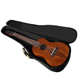 CLOUDMUSIC Colorful Cute Animals Pattern Hawaiian Ukulele Bag Ukulele Case (Owl In Black)