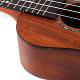 CLOUDMUSIC SS12 Solid Top Acacia Concert Kit Ukulele With Aquila Strings Hawaiian Palm Tree Case Hook Strap Felt Picks