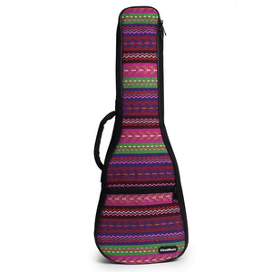 CLOUDMUSIC National Hawaiian Bohemian Ukulele Case Ukulele Bag Backpack Purple