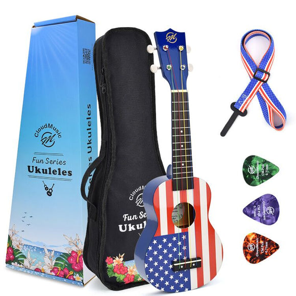 CloudMusic American Flag Soprano Ukulele Kits