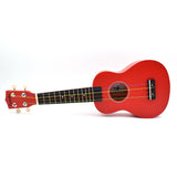 CLOUDMUSIC Panda Soprano Ukulele Kids Ukulele Beginner Ukulele With Aquila Educational Color Strings New Nylgut Strings For Beginner (Red)