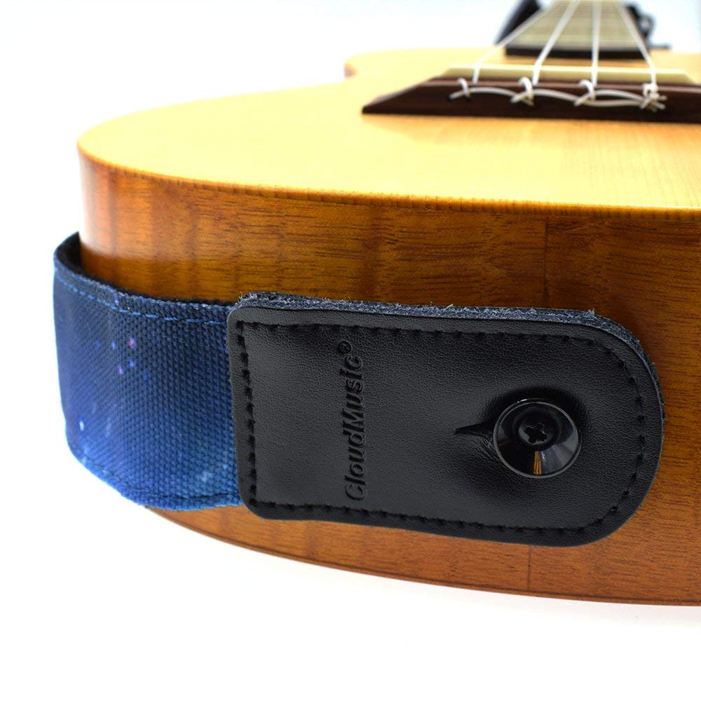 CLOUDMUSIC Strap Starry Night Purple Blue Starry Sky Galaxy Pattern B