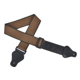 CLOUDMUSIC Guitar Strap For Kids Guitar Acoustic Guitar Bass (Solid Brown)