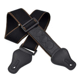 CLOUDMUSIC Guitar Strap For Kids Guitar Acoustic Guitar Bass (Solid Black)