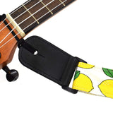 CLOUDMUSIC Ukulele Strap For Ukulele Soprano Concert Tenor Baritone Hawaii Summer Beach Tropical Fruits (Lemon)