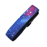 CLOUDMUSIC Strap Starry Night Purple Blue Starry Sky Galaxy Pattern (Blue Starry Ukulele Strap)