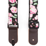 CLOUDMUSIC Ukulele Strap (Strap, Sakura in black)