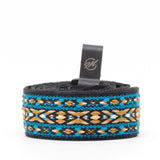 CLOUDMUSIC Colorful Hawaiian Jacquard Woven J Hook Clip On Ukulele Strap Ukulele Belt For Soprano Concert Tenor Ukulele (Blue Belt Strip)