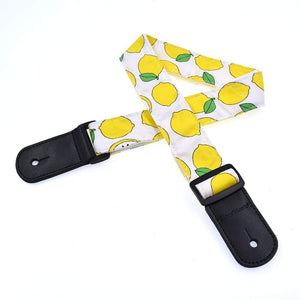 CLOUDMUSIC Ukulele Strap For Ukulele Soprano Concert Tenor Baritone Hawaii Summer Beach Tropical Fruits (Lemon)