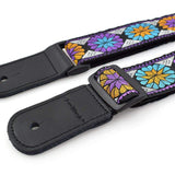 CLOUDMUSIC Jacquard Weave Style Hawaiian Ukulele Strap (Diamond Floral Shape)