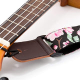 CLOUDMUSIC Ukulele Strap (Strap, Sakura in black)