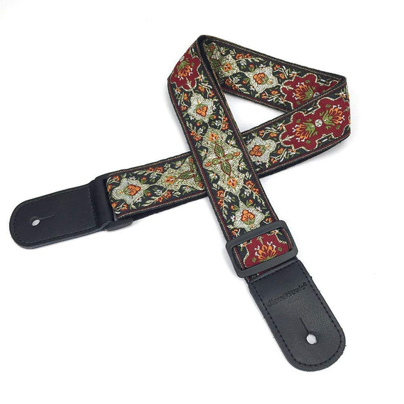 CLOUDMUSIC Ukulele Strap Vintage Pattern Ukulele Strap For Soprano Concert Tenor Baritone (Vintage)