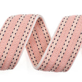 CLOUDMUSIC Guitar Strap Jacquard Weave Strap With Leather Ends Vintage Classical Pattern Design Guitar Picks Free (Girly Pink)