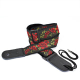 CLOUDMUSIC Ukulele Strap Hawaiian Hibiscus Roses Floral Strap For Soprano Concert Tenor Baritone