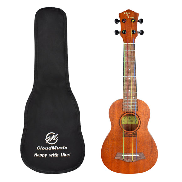 Ukulele Kids Club Soprano Ukulele Mahogany With Aquila Color Strings & Gig Bag