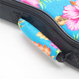 CLOUDMUSIC Hawaiian Hibiscus and Palm Ukulele Case Ukulele Backpack (Hawaii Hibiscus and Palm In Light Blue)