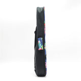 CLOUDMUSIC Hawaiian Floral Ukulele Case Hawaii Hibiscus and Palm Ukulele Backpack (Hawaii Hibiscus and Palm In Dark Blue)