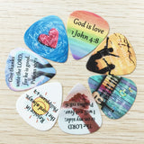 CLOUDMUSIC Bible Verse Guitar Picks Ukulele Picks