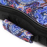 CLOUDMUSIC National Hawaiian Ukulele Bag Ukulele Case (Bohemian Dark Blue)