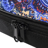 CLOUDMUSIC National Hawaiian Ukulele Bag Ukulele Case (Bohemian Dark Blue)