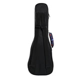 CLOUDMUSIC National Hawaiian Ukulele Bag Ukulele Case (Bohemian Dark Blue)