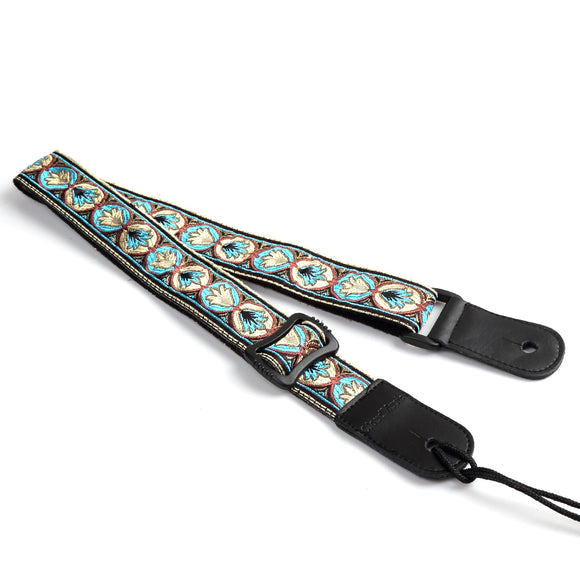 CLOUDMUSIC Ukulele Strap Vintage Pattern Ukulele Strap For Soprano Concert Tenor Baritone (Vintage)