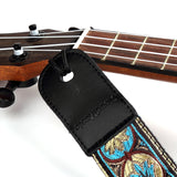 CLOUDMUSIC Ukulele Strap Vintage Pattern Ukulele Strap For Soprano Concert Tenor Baritone (Vintage)