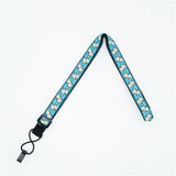 CLOUDMUSIC Colorful Hawaiian Jacquard Woven J Hook Clip On Ukulele Strap Ukulele Belt For Soprano Concert Tenor Ukulele (Pink Flowers)