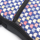 CLOUDMUSIC Ukulele Case Hawaiian Hibiscus and Green Leaves Ukulele Bag 10mm Padded Black