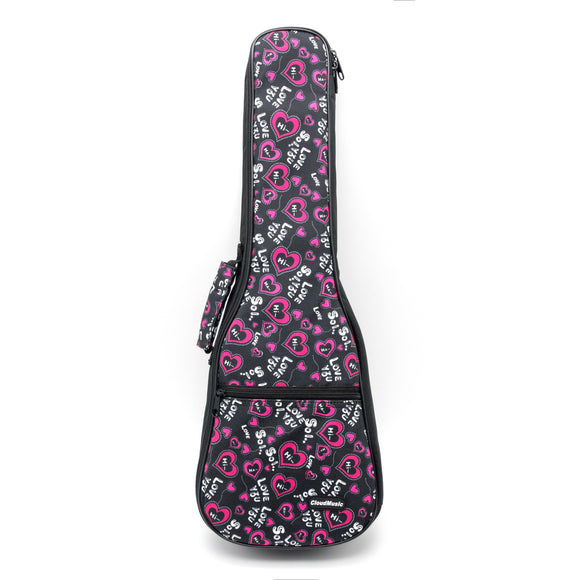 CLOUDMUSIC I Love You Pattern Ukulele Case Ukulele bag