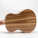 CLOUDMUSIC Zebrawood Soprano Ukulele Kit Hawaiian Palm Tree Ukulele Case & Ukulele Strap & Turner & Felt Picks