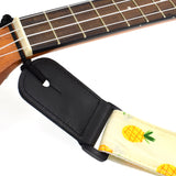 CLOUDMUSIC Ukulele Strap For Ukulele Soprano Concert Tenor Baritone Hawaii Summer Beach Tropical Fruits (Pineapple)