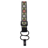 CLOUDMUSIC Colorful Hawaiian Jacquard Woven J Hook Clip On Ukulele Strap Ukulele Belt For Soprano Concert Tenor Ukulele (Sunflowers)