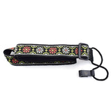 CLOUDMUSIC Colorful Hawaiian Jacquard Woven J Hook Clip On Ukulele Strap Ukulele Belt For Soprano Concert Tenor Ukulele (Sunflowers)