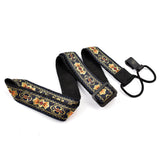 CLOUDMUSIC Colorful Hawaiian Jacquard Woven J Hook Clip On Ukulele Strap Ukulele Belt For Soprano Concert Tenor Ukulele (Pink Flowers)