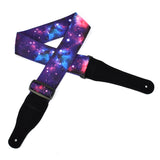 CLOUDMUSIC Guitar Strap Polyester Printing Blue Red Purple Guitar Strap For Kids Guitar Acoustic Guitar Bass Electric